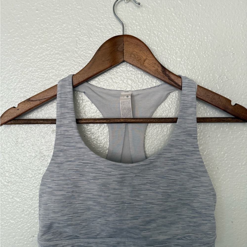 Lululemon Gray Racerback Sports Bra size 6